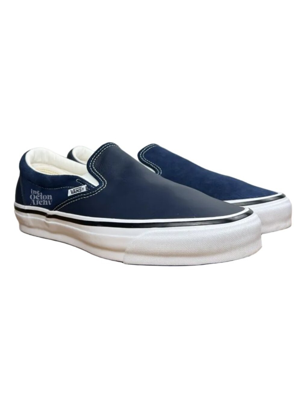Size 11.5 Engineered Garments x OTW by Vans Classic Slip-On 98 'Navy' Pre-Owned